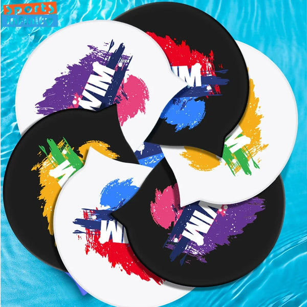 Silicone Waterproof Professional Swimming Caps Ear Protection Solid Color Printed Swim Cap for Adults and Child Pool Accesories