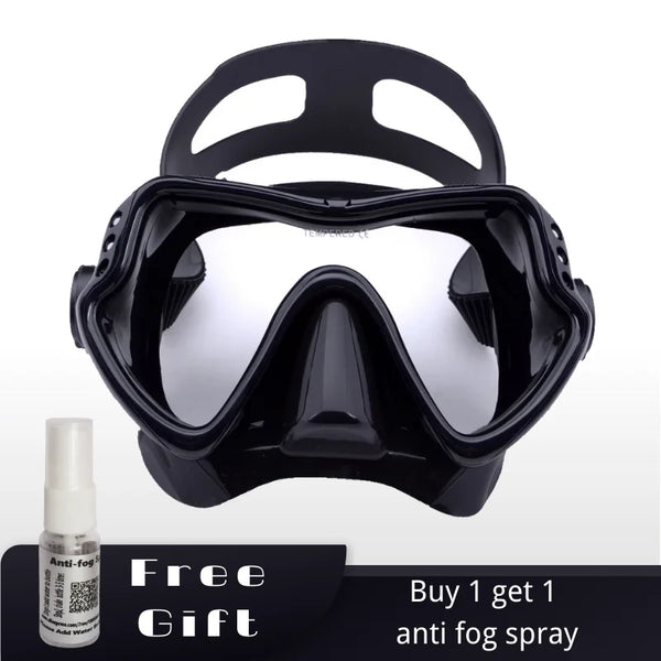 Scuba Diving Mask with Tempered Glass Men and Women Free Dive  Silicon Freediving  Goggles